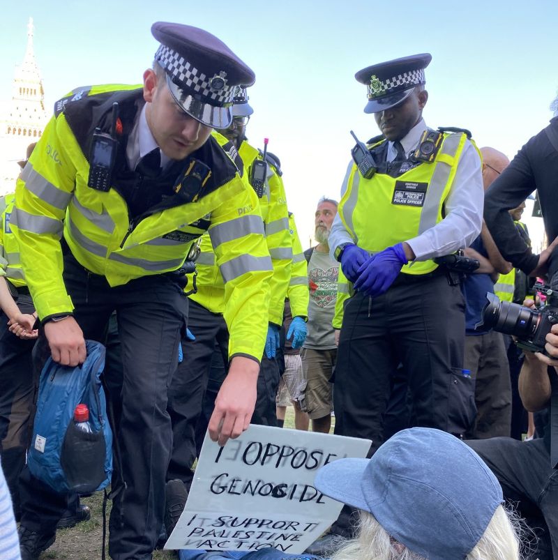 London Police have arrested over 466 people for protesting the country's decision to ban the Palestine Action group