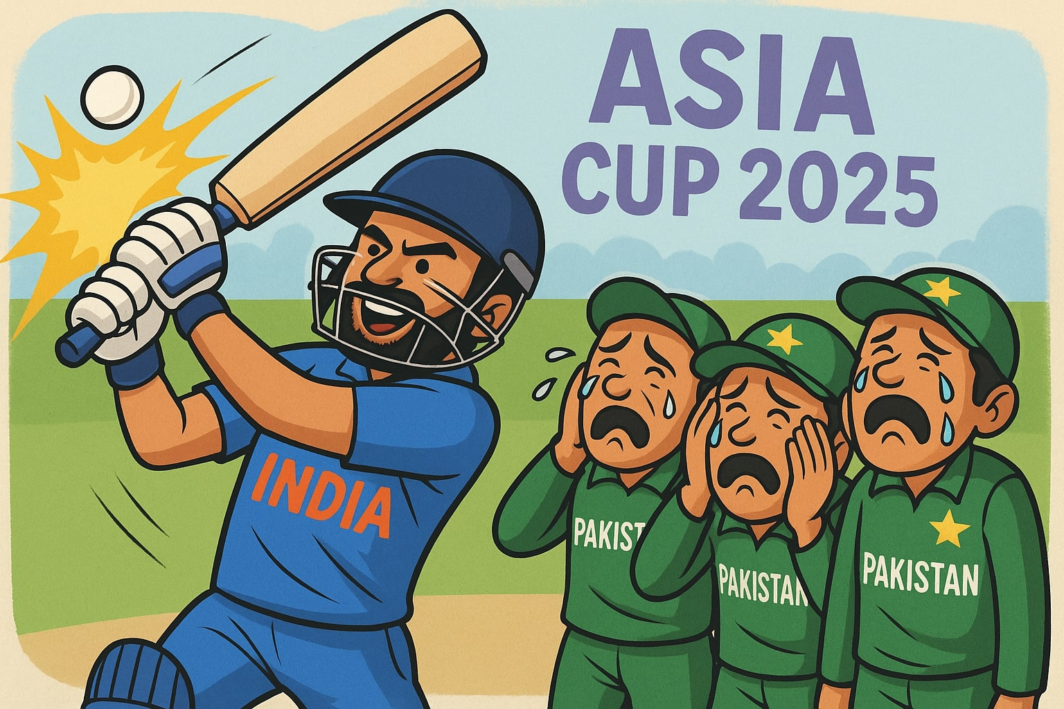 All bark, no bite: How Pakistan’s Asia Cup theatrics fizzled under India’s bat