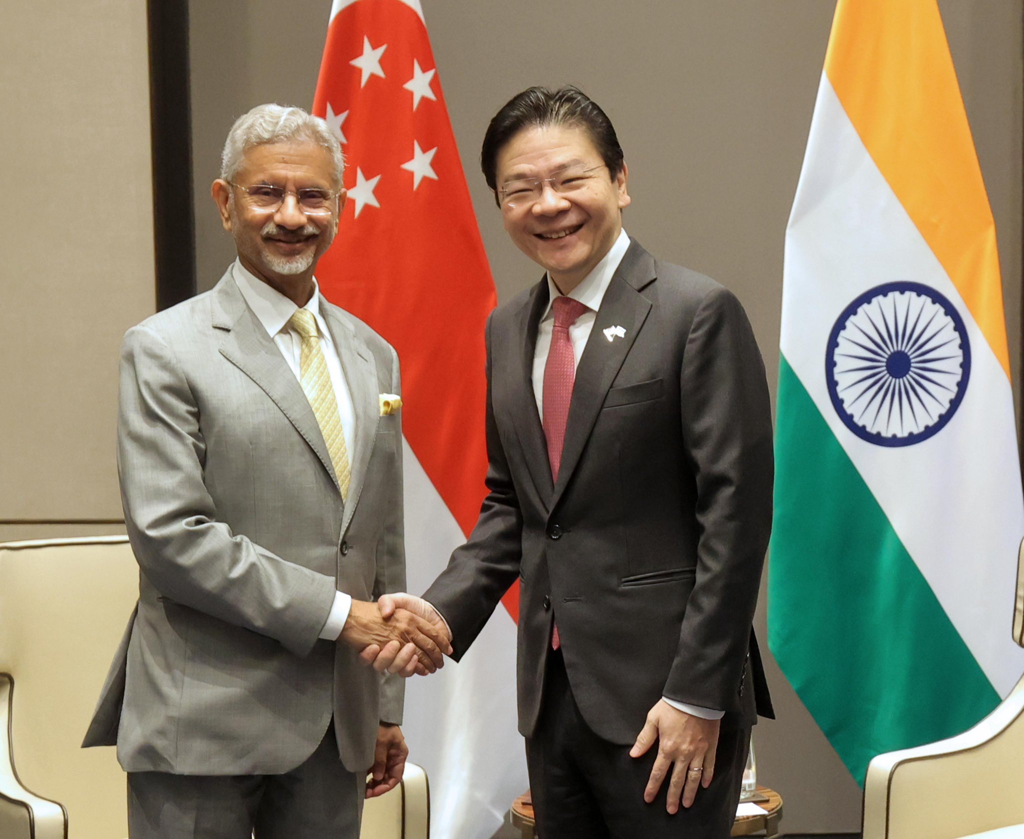 Singapore PM Lawrence Wong meets EAM Jaishankar in Delhi ahead of talks with Narendra Modi