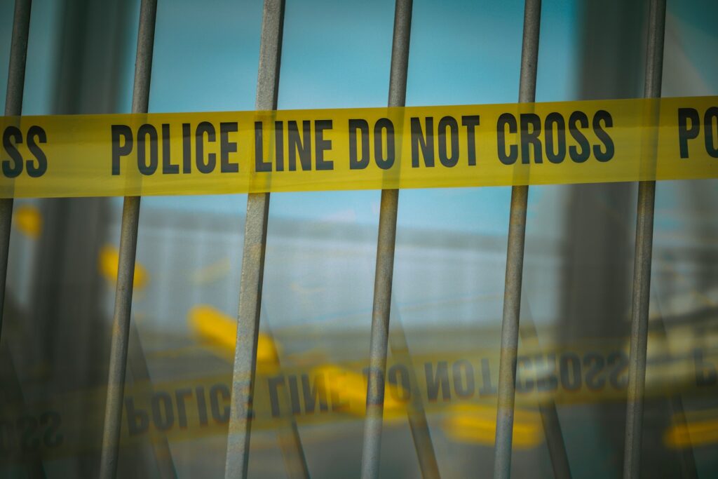 Crime scene police tape