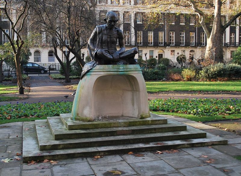 The statue of Mahatma Gandhi at Tavistock Square in London was vandalised, drawing strong condemnation from the Indian High Commission