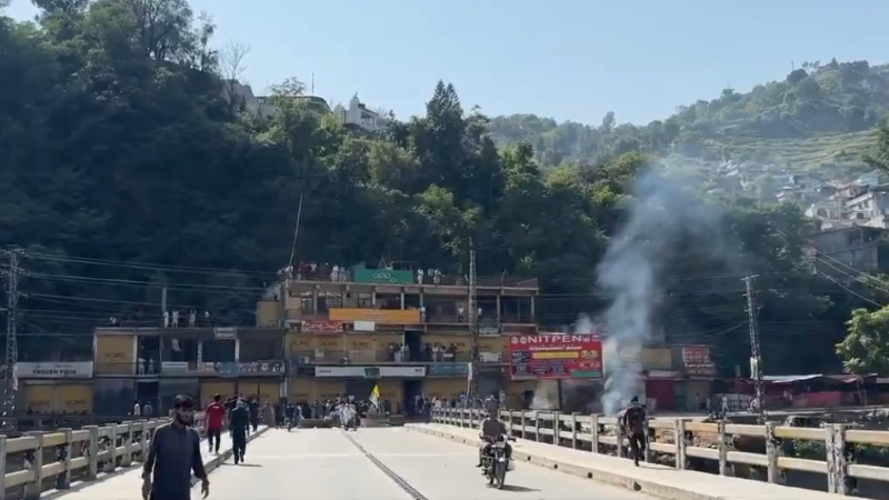At least two people died, and 22 others were injured, after thousands of people demonstrated against the Pakistan government in the Muzaffarabad area in PoK
