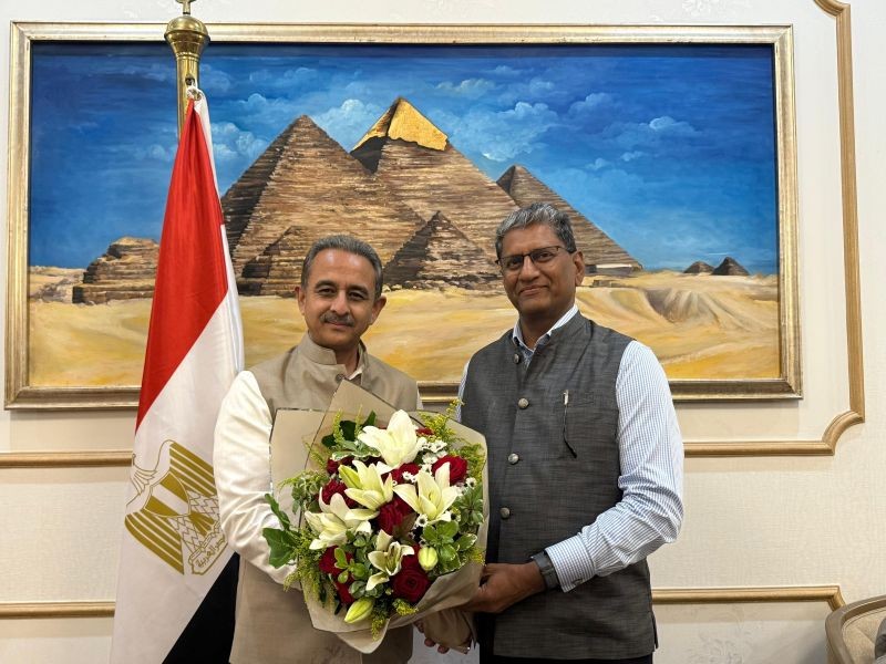Kirti Vardhan Singh has arrived in Egypt to join the Gaza Peace Summit in Sharm El-Sheikh, which is expected to feature the attendance of 20 world leaders