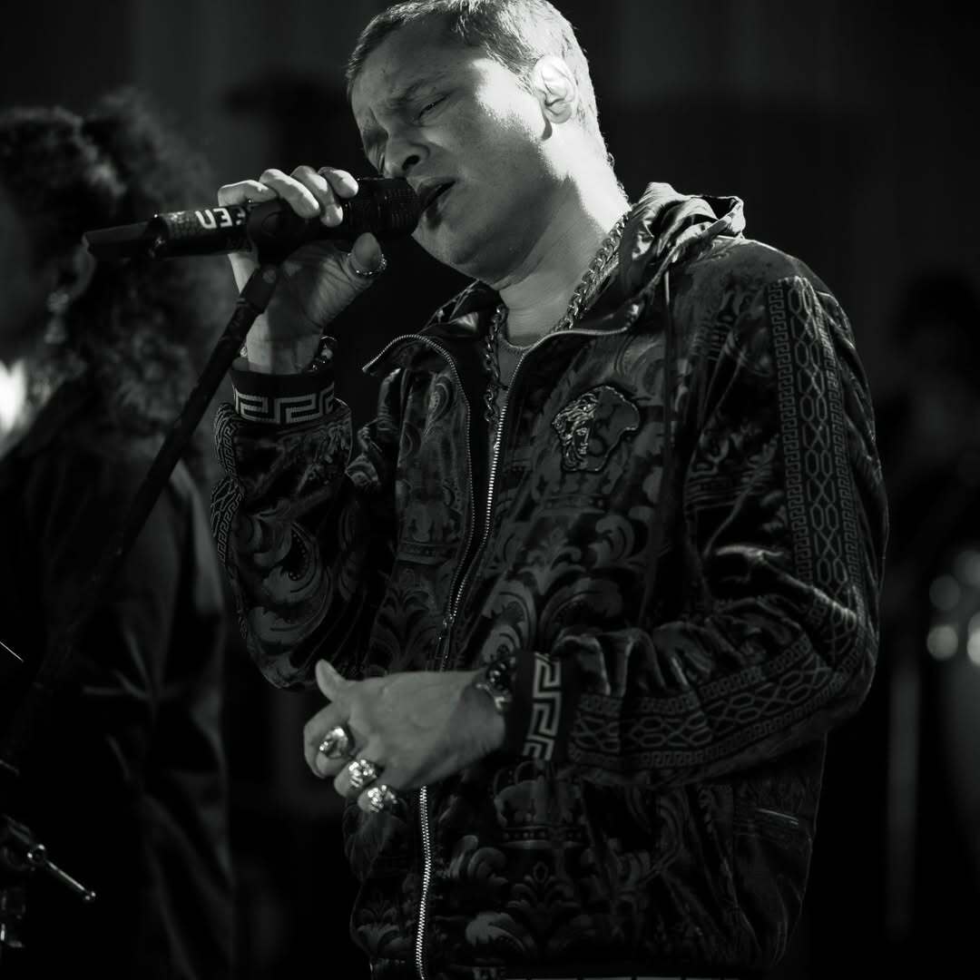 Zubeen Garg singing at a concert
