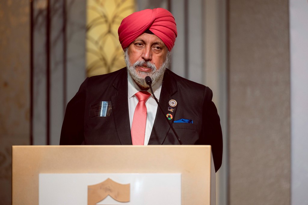 Charanjot Singh Nanda, President, ICAI speaking at the Singapore event