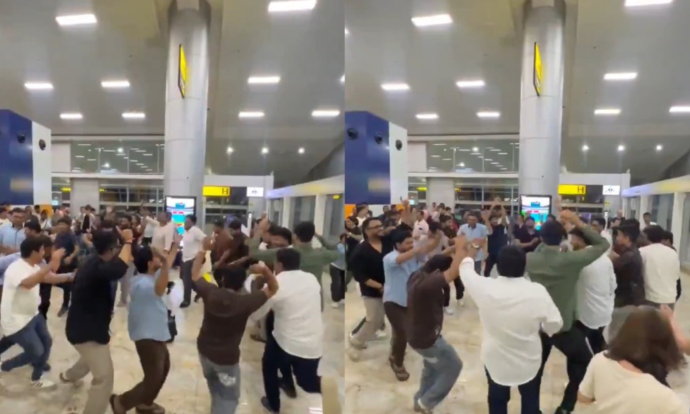 WATCH: Passengers turn Goa Airport into Navratri ground with Garba dance