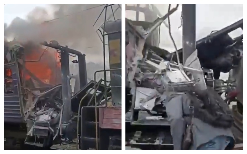 At least 30 people were injured after Russian forces launched aerial strikes on a railway station in Ukraine’s northeastern Sumy region