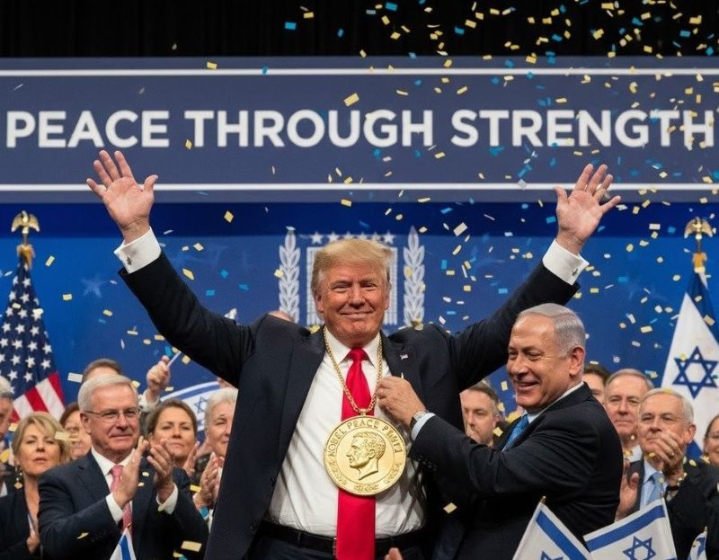 Israeli PM Benjamin Netanyahu has asked the Nobel Prize committee to give the Peace award to US President Donald Trump
