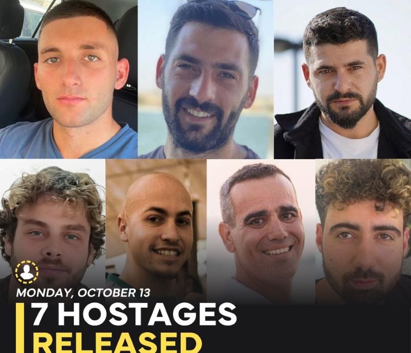 Hamas on Monday released the first seven of 20 hostages as part of a new ceasefire agreement with Israel