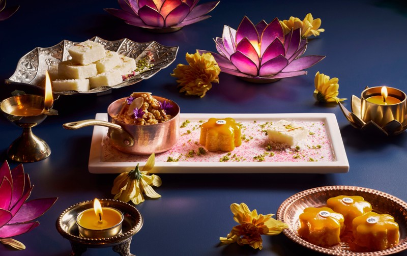 Tiffin Room Diwali menu desserts, at Raffles Hotel Singapore