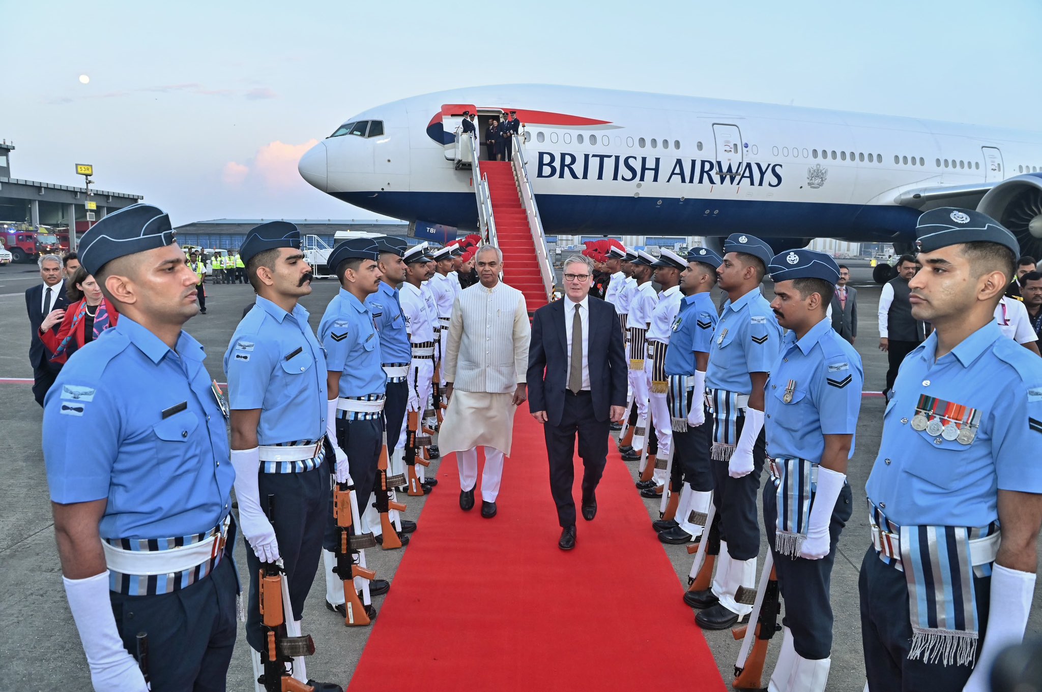 Starmer arrived in India on Wednesday on his first visit to the country, accompanied by a delegation of more than 100 representative