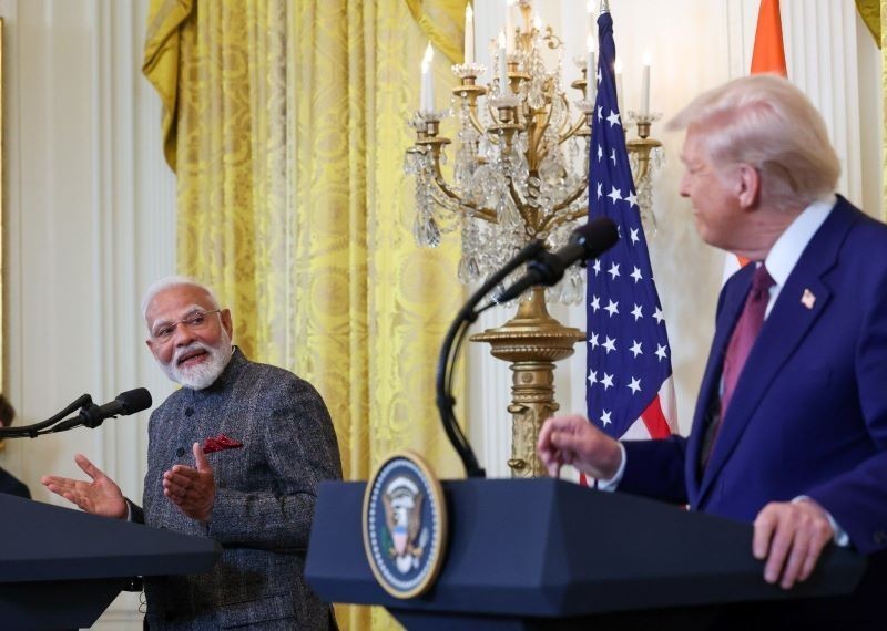 Indian PM Narendra Modi thanked Donald Trump for his 'Diwali' greetings and said he hoped to see the two great democracies continue to 'illuminate' the world with hope