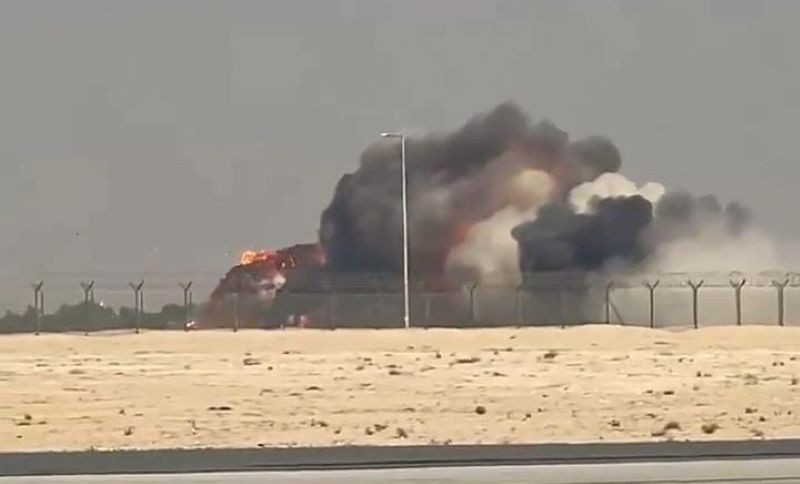 A Tejas fighter jet crashed during a flying demonstration at the ongoing Dubai Air Show on Friday