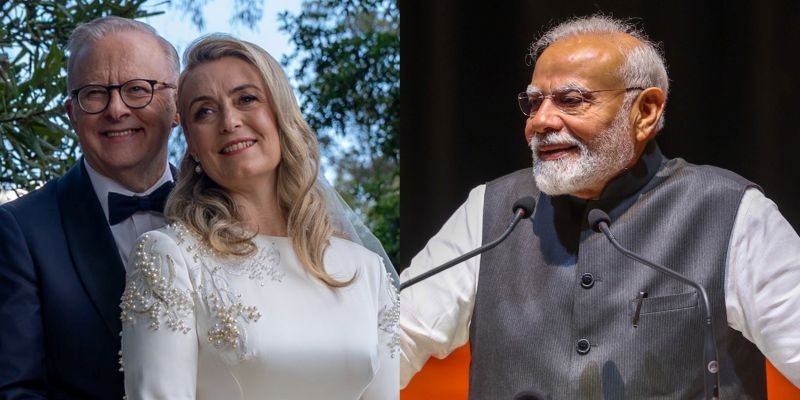 Modi posts on X to congratulate Australian PM Anthony Albanese and his wife