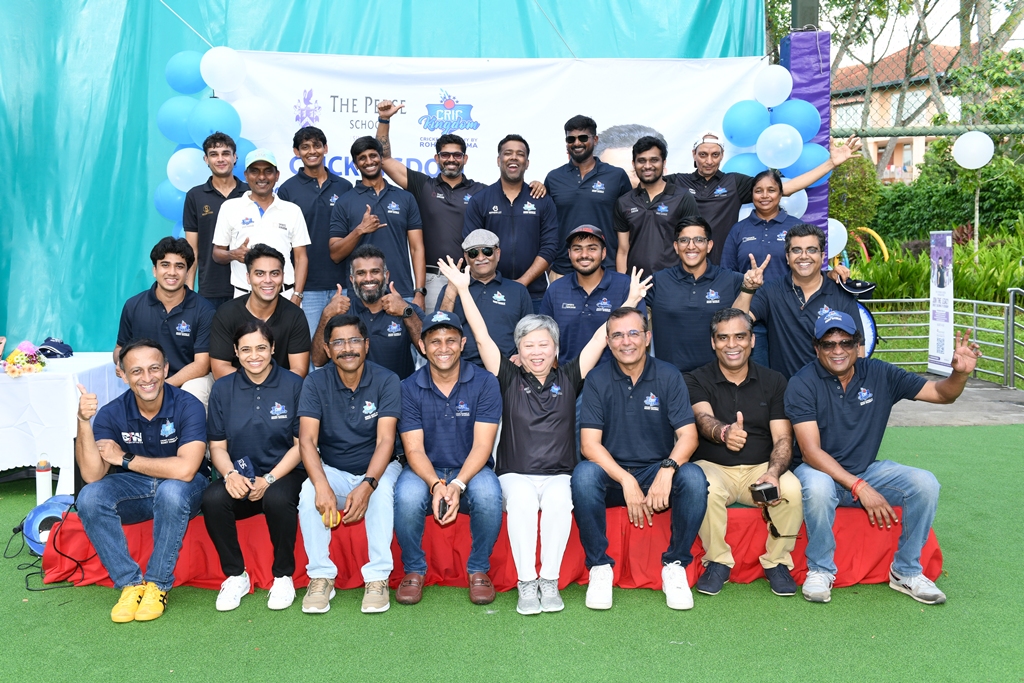 CricKingdom's Singapore team poses for a photograph.