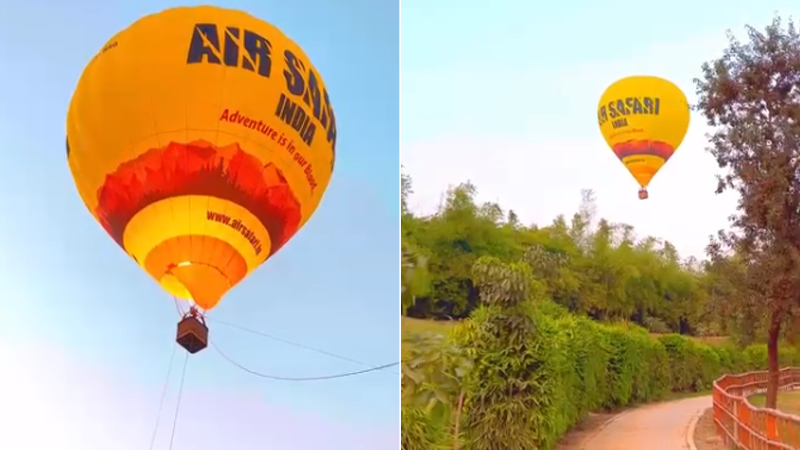 Delhi begins hot-air balloon tourism with optimism amid dismal air pollution