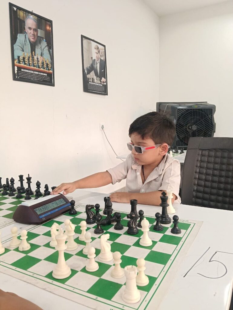 At just 3, Sarwagya Singh Kushwaha is the youngest rated rapid chess player