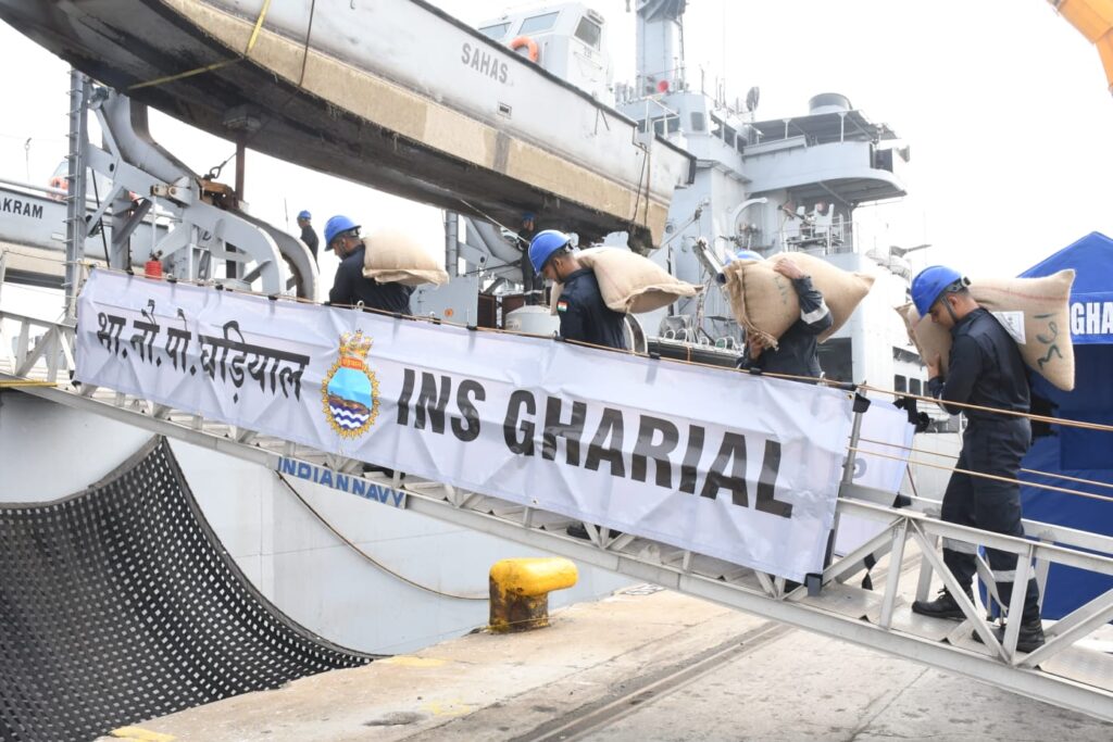 The Indian Navy deployed four more ships to supply HADR stores to cyclone-affected regions of Sri Lanka as part of Operation Sagar Bandhu