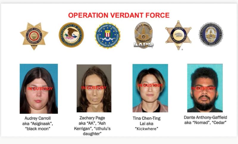 US authorities have arrested four members of a pro-Palestine group for allegedly plotting to attack two U.S. companies with improvised explosive devices (IEDs) during the upcoming New Year’s Eve